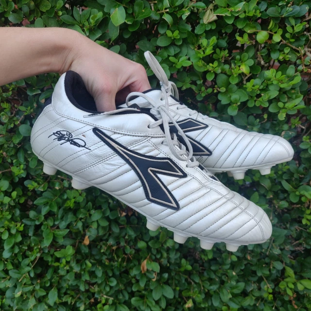 DIADORA ROBERTO BAGGIO 03 FG White Gold Black Made in Italy Mens Football Boots 29.99 PicClick UK