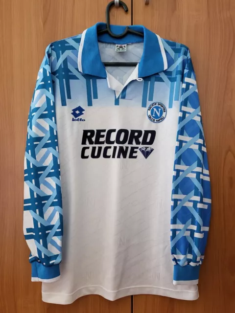 Ssc Napoli Lotto Jersey 1994 / 1995 Maglie Away Long Sleeve Shirt Serie A Size L