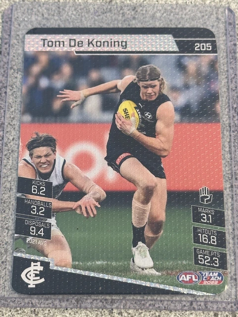 CARLTON BLUES 2024 Tom De Koning (Home) Player Issue AFL
