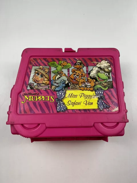 Vintage 1989 Muppets Miss Piggy’s Safari Van Plastic Lunch Box