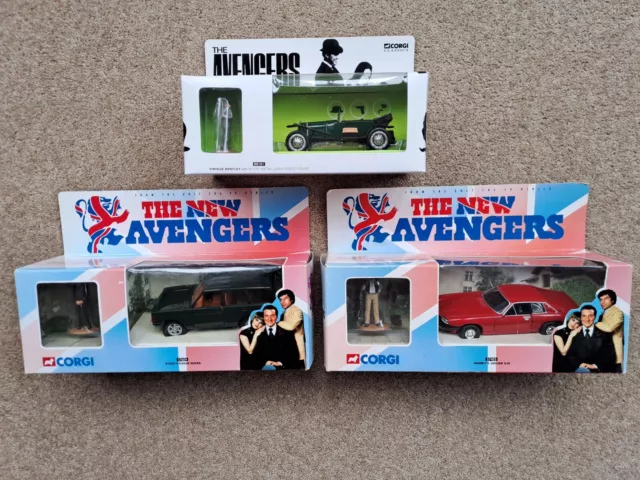 Corgi x3 - The New Avengers+The Avengers - 57405-57604-00101 - All mint models