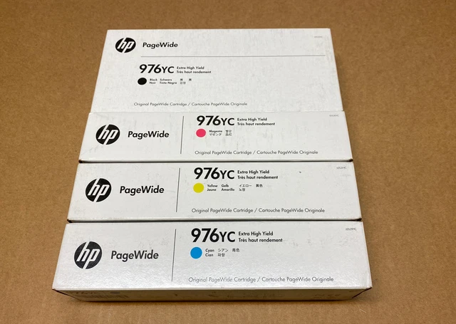 HP GENUINE 976 YC HP976YC BK/C/Y/M(x2)Ink PageWide P57750