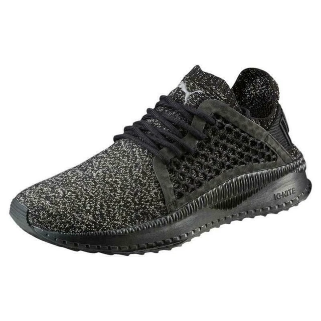 PUMA TSUGI NETFIT Black Orange Lace Up Mens Slip On Running