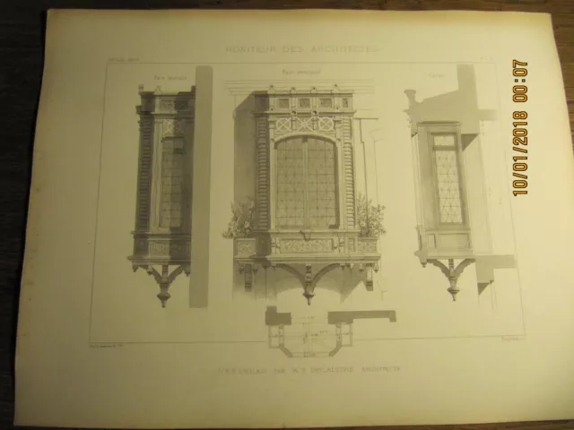 Planche Vérandah 1873