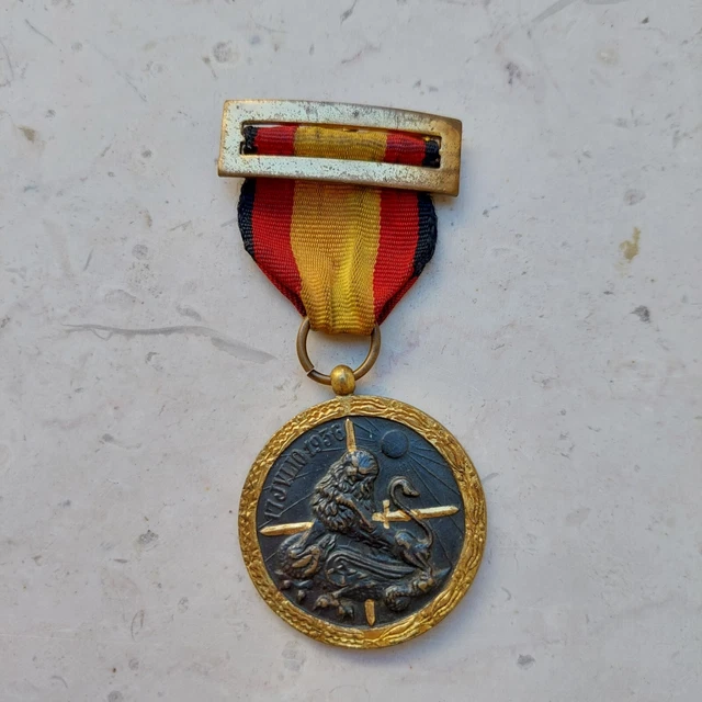 GUERRA DI SPAGNA medaglia commemorativa per le truppe OMS 17 Julio 1936