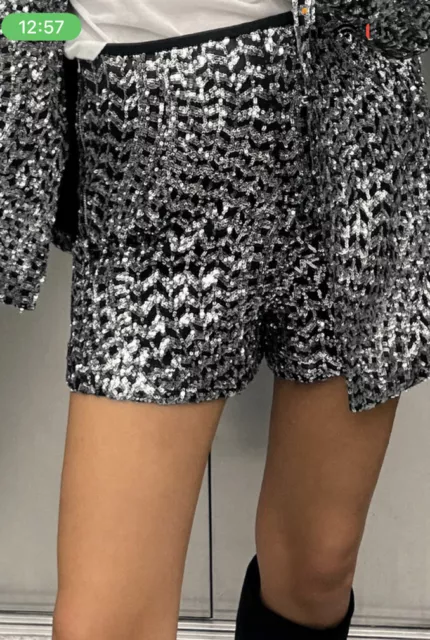 Pantaloncini paillettes zara on sale