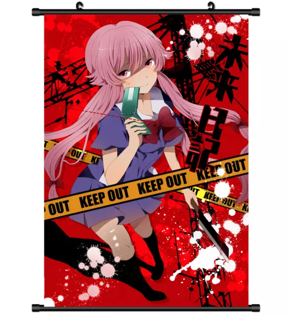 3755 Anime Future Diary Mirai Nikki Gasai Yuno wall Poster Scroll