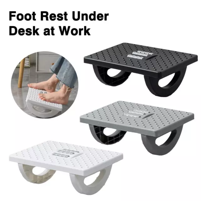 Snailax Foot Rest Under Desk at Work, Heated Under Desk Footrest with  Double Layer Adjustable Height, Feet Warmer with Vibration Massage,  Ergonomic
