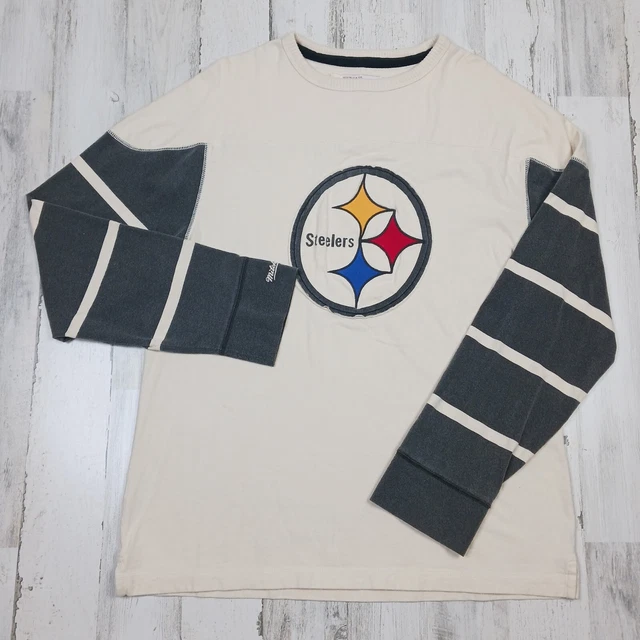 Pittsburgh Steelers 11 Black Vintage Applique Long Sleeve Shirt by Reebok