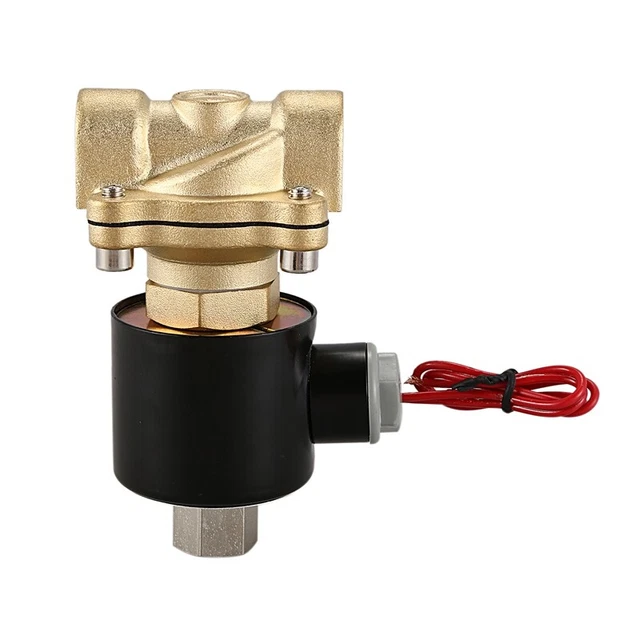 Solenoide elettrico 1/2 pollice DN15 normalmente aperto N/O ottone 220 V per W P7K9