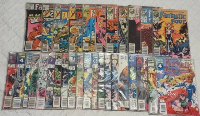 All Fantastic Four Lot Of 31 Comics Mixed Marvel Comics 1977-1995 w/annuals