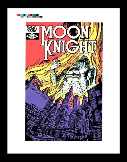 Bill Sienkiewicz Moon Knight #20 Rare Production Art Cover