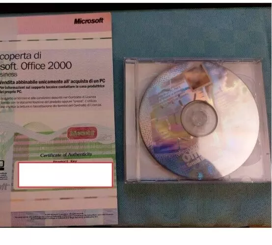 Microsoft Office 2000 Small Business Completo 2Cd + Licenza