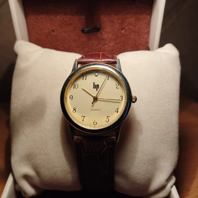 Montre Quartz Femme en acier doré & Bracelet cuir marron - BAYARD : l'excellence française depuis 1919