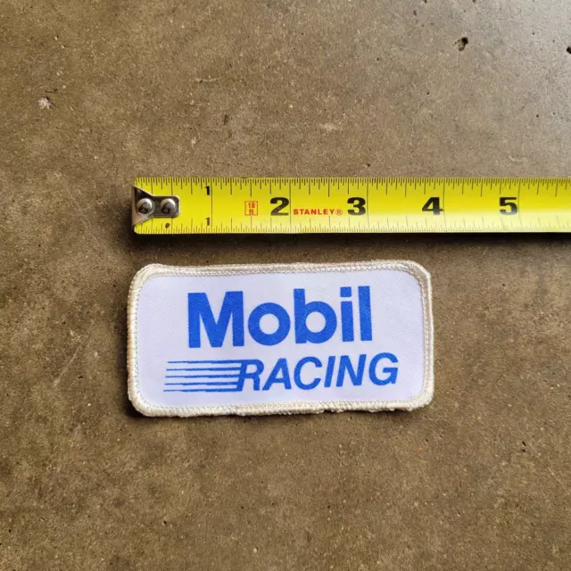 Vintage Mobil Racing | Automotive |  Patch | 4" x 2" Removed From Hat