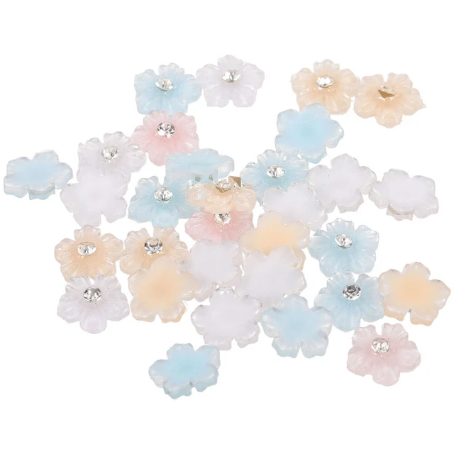 2 Sacchetti Accessori Chiodi Tridimensionali 0,7x0,7cm Resina