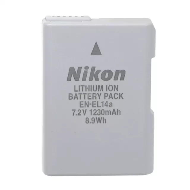 Nouvelle batterie originale Nikon EN-EL14a pour D3100 D3200 D5300 D5200 P7700 2