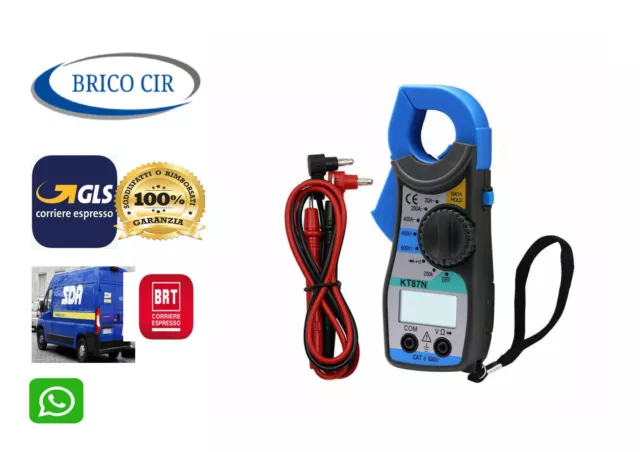 Pinza Amperometrica Digitale Auto Multimetro 600a AC/DC Tester