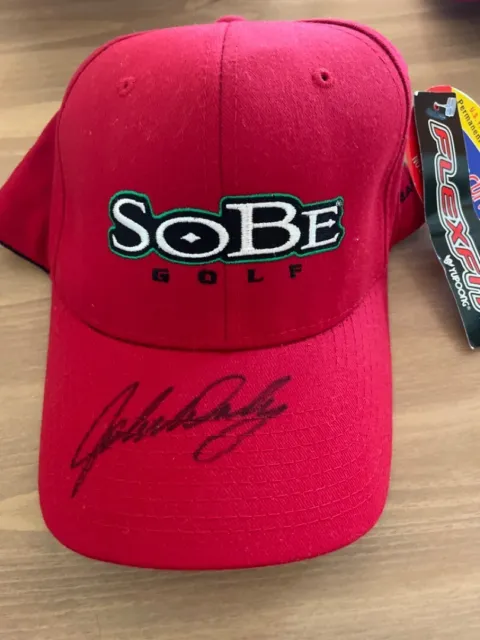 John Daly autographed Red Sobe Golf Hat