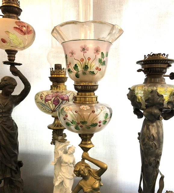 Lot de 3 verres à pied décor émaillé - Arts de la table