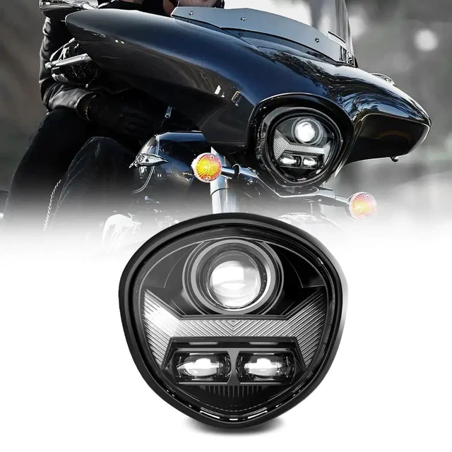 7-Inch LED Projector Headlight For Yamaha V-Star XVS 650/950/1100/1300 & Stryker