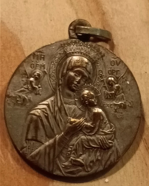 Ancienne Médaille Religieuse - Reliquaire Vintage, Pièce De Collection