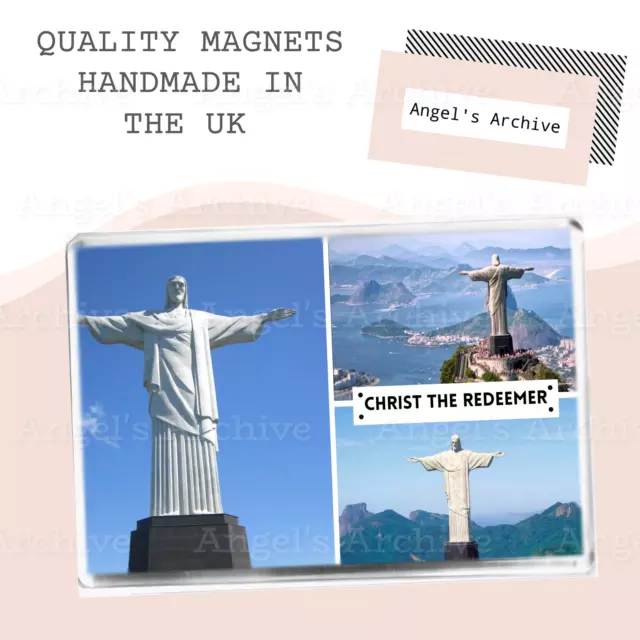 Christ The Redeemer ✳ Wonders Of The World ✳ Souvenir ✳ Fridge Magnet ✳ Gift
