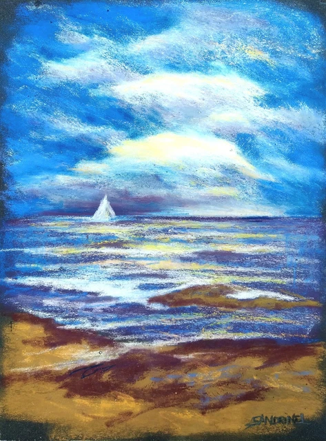 Sea Landscape Marine Beachboard Holiday Beach Liberty Sailboat White