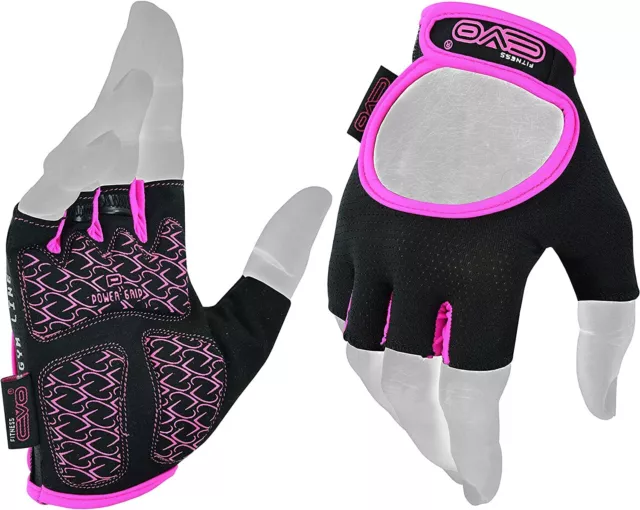 EVO Fitness Women Weight Lifting Gym Gloves Workout Ladies Exercise Cycling