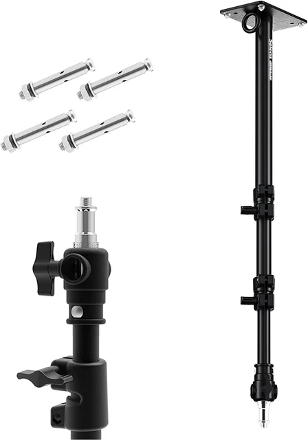 Selens Camera Wall Mount Ring Light Boom Arm, Overhead Light Mounting for Photo