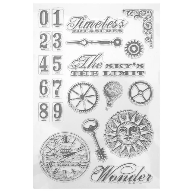 Art Craft Stencil Floral Clear Silicone Scrapbooking Card Scrapbook
