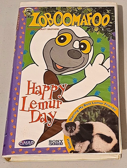 ZOBOOMAFOO ~ HAPPY Lemur Day VHS, Sony 2001 Kratt Brothers $17.56