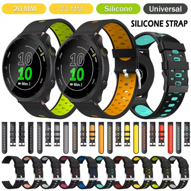Smart Watch Band For Garmin Forerunner 245 645 55 158 Vivomove HR Silicone Strap