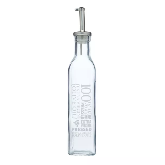 New KitchenCraft World of Flavours Italian Glass Oil / Vinegar Bottle 27ml