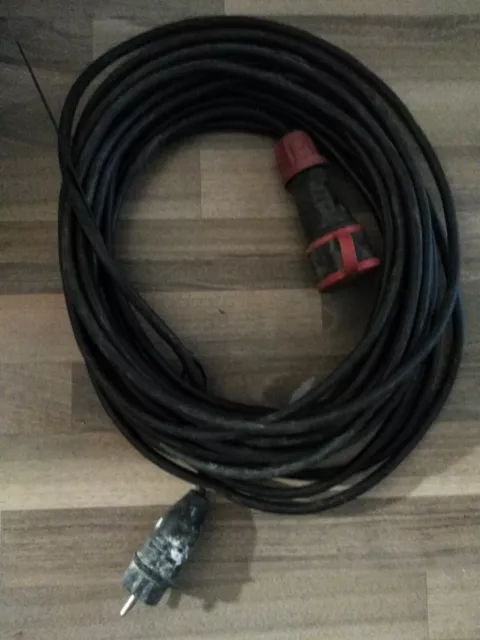 20m cable de extensión exterior 3x1,5mm2 H07RN-F cable de alimentación cable de goma