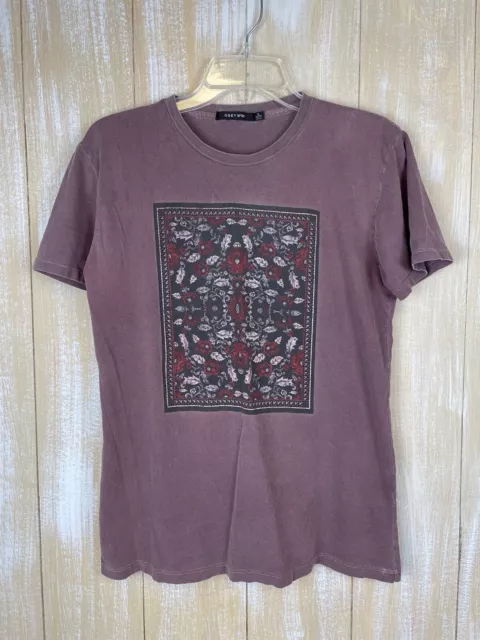 Obey No 89 T Shirt Purple Floral Box Size Small Unisex