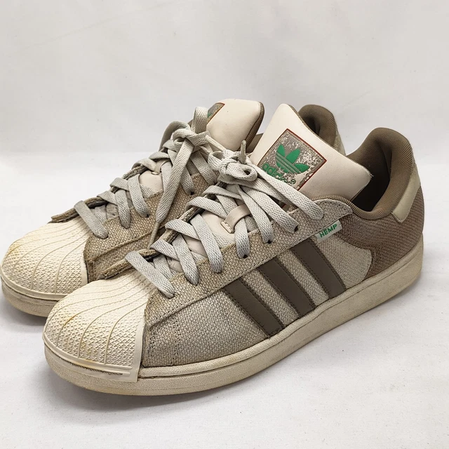 Adidas HEMP Original Superstar Shoes Men Size 10.5US Skateboard Shoe Hemp Cream Size 10.5 - adidas Superstar Hemp Low Beige for sale online  main image 2