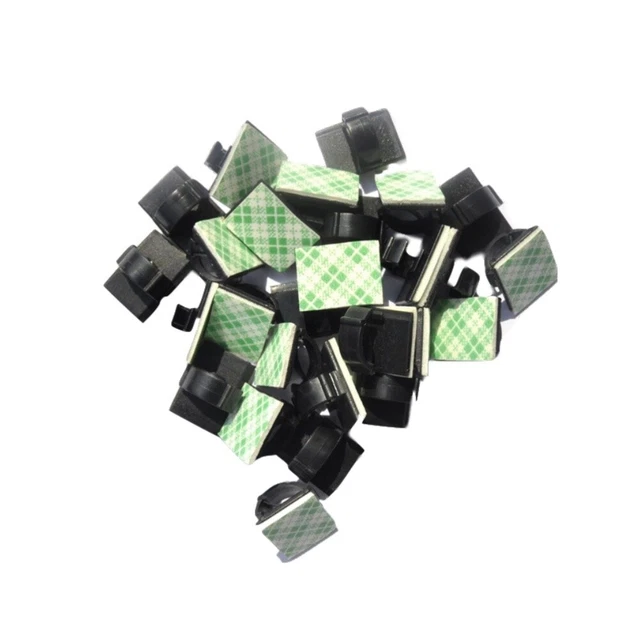 50 pz organizzatore gestione cavi clip per cavi incollare morsetto per cavi cablaggio