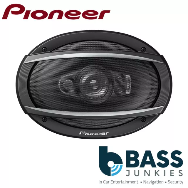 Pioneer TS-A6970F 6x9" 5-way 1200 Watts a Pair Coaxial Car Door/Shelf Speakers