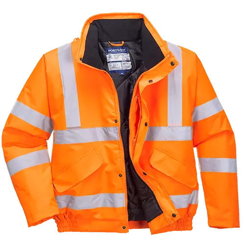 Portwest Rail Hi Vis Waterproof Bomber Jacket RIS 3279 - RT32