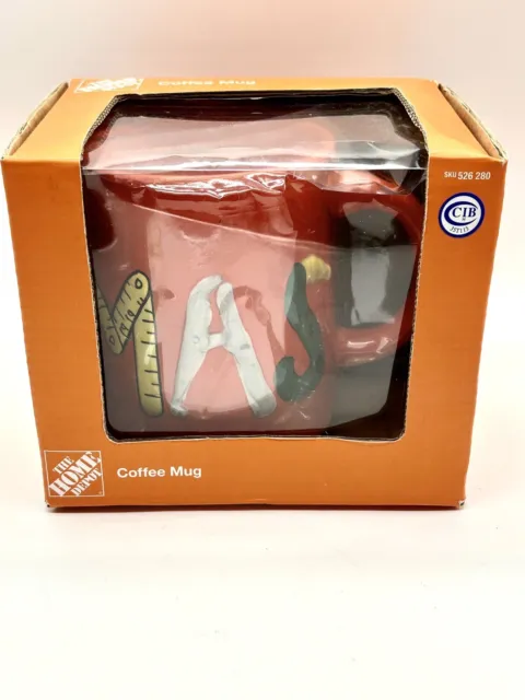 Home Depot Tools Mug Mr. Christmas 2014 Orange Coffee Cup Dad Gift NEW in Box