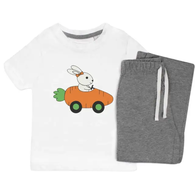 'Rabbit Driving Carrot Car' Kids Nightwear / Pyjama Set (KP034559)