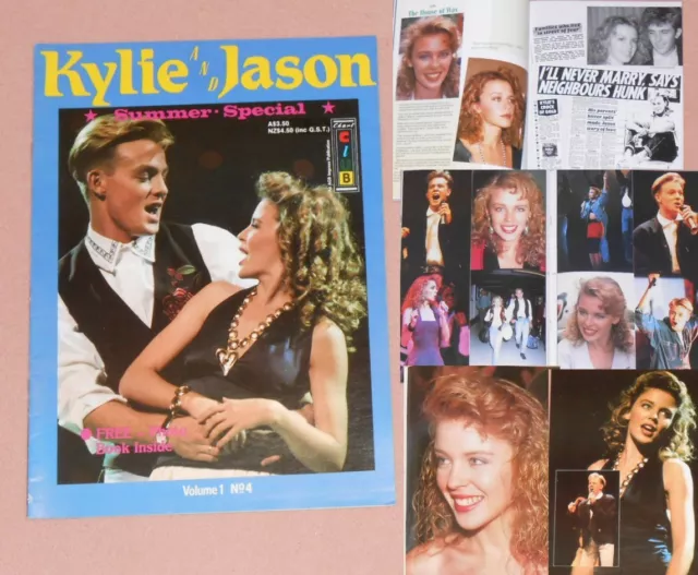 KYLIE MINOGUE & JASON DONOVAN-Aussie “SUMMER SPECIAL” Magazine Booklet 1989 MINT