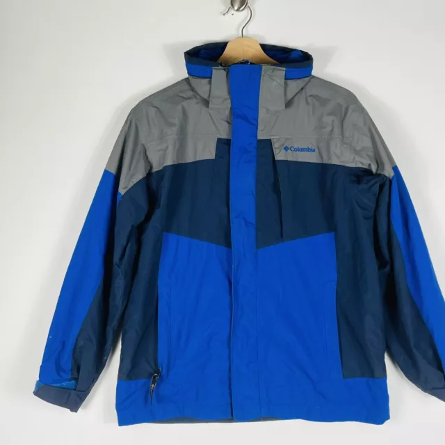 Columbia Bugaboo Interchange Blue Shell Coat Jacket Youth Boys Large `14 16