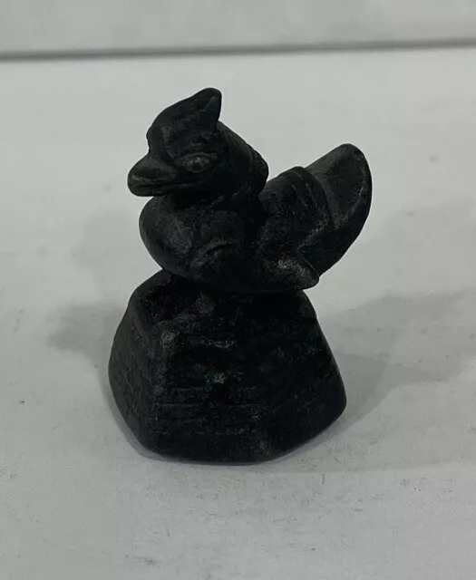 Vintage Asia Antique Opium Weight Bird Duck Rooster Bronze China  1.2 OZ