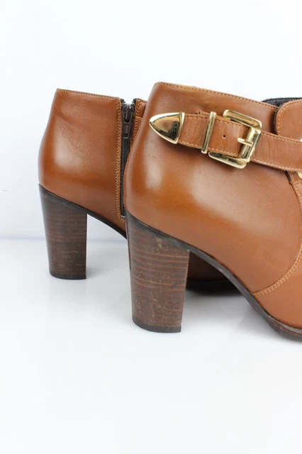 San Marina Bottines marrons à brides cuir T 38 Très bon état 3