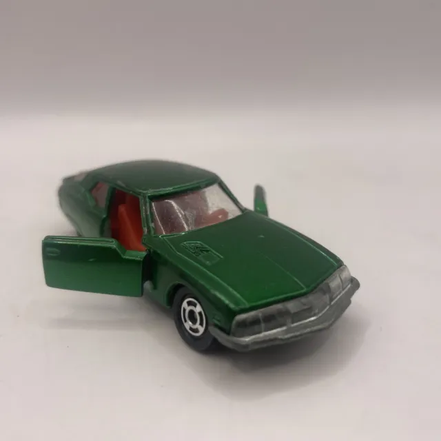 Tomica Citroen SM NO F34 Green Diecast Model Car Tomy 1977 Vintage Metal Toy