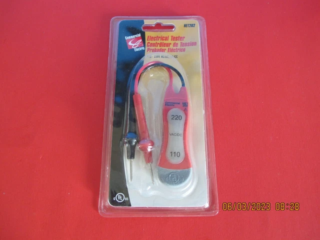 New Sperry Commercial Electric Voltage Tester 110-220V HET202