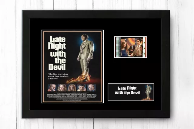 Late Night with the Devil 35mm Framed Film cell display New Horror