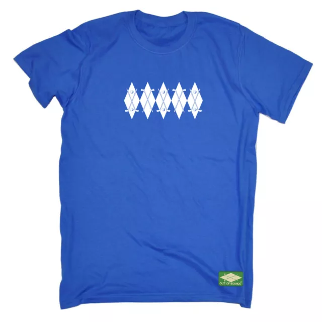 Oob Argyle Golf Jumper - Mens Funny Novelty T-Shirt Tshirts T Shirts Gift Gifts